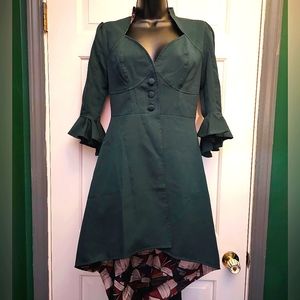 Slytherin Corset-backed Jacket Dress Small